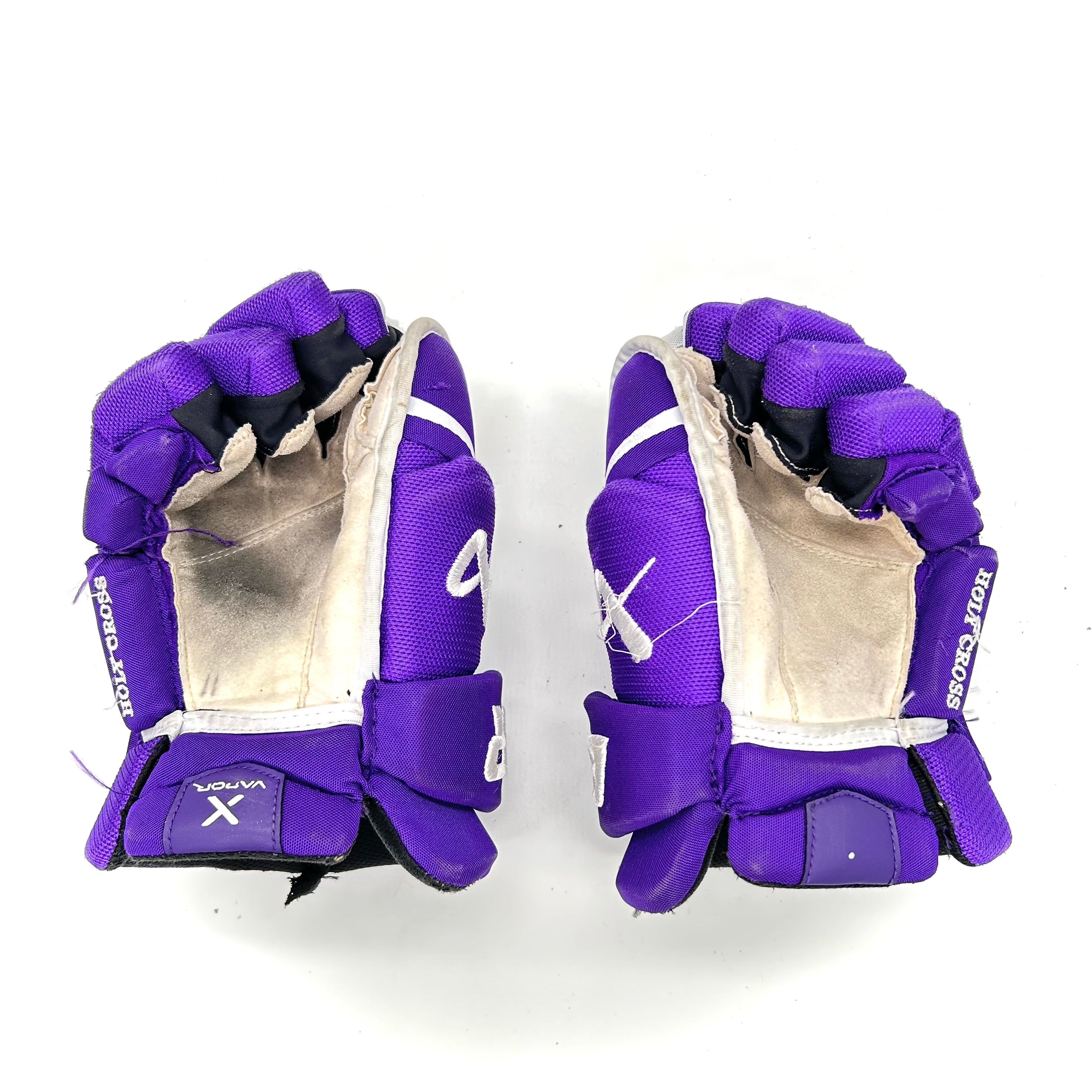 Bauer Vapor Hyperlite - Gants Pro Stock d'occasion (violet/blanc)